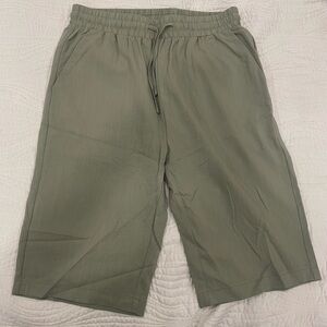 Coofandy Men's Casual Green Shorts with Drawstring size Medium